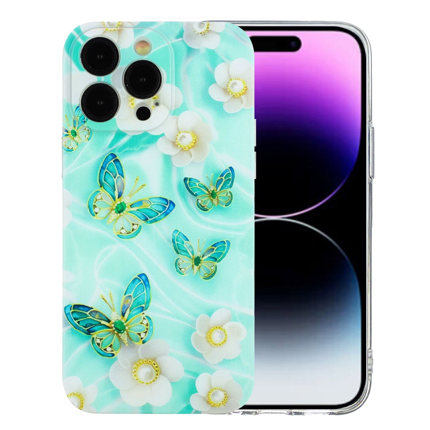 iPhone 15 Pro Max Vibrant Floral & Abstract TPU Case – Stylish & Durable