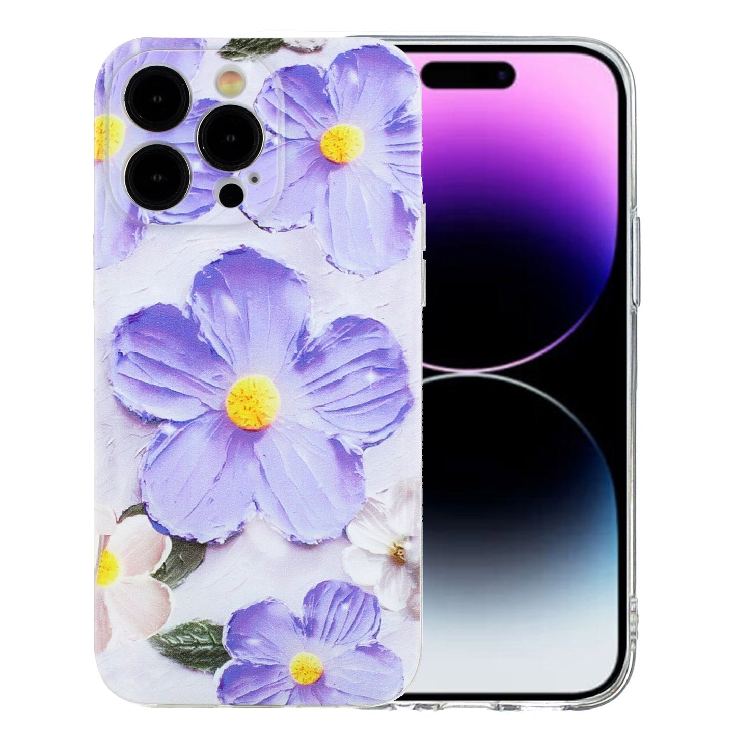 iPhone 15 Pro Max Vibrant Floral & Abstract TPU Case – Stylish & Durable