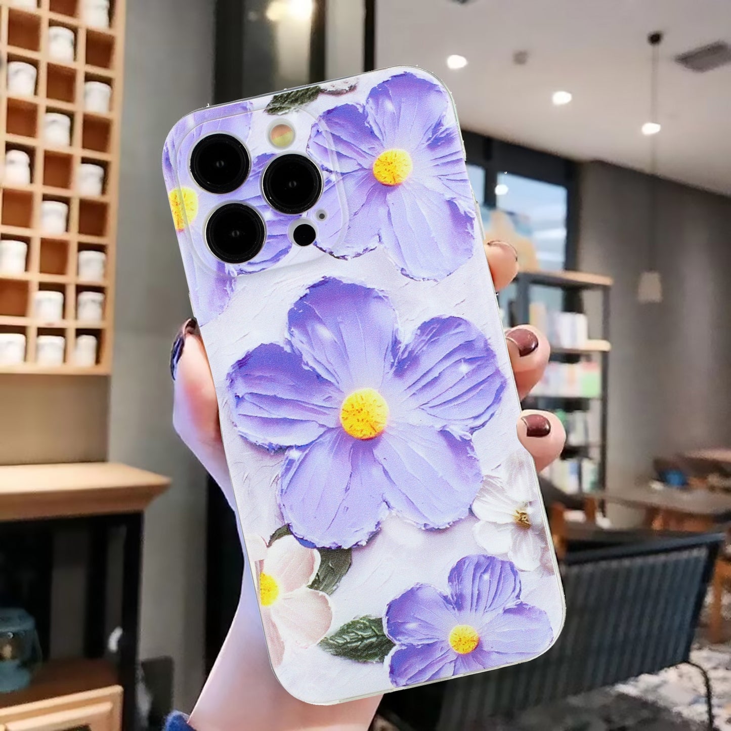 iPhone 15 Pro Vibrant Floral & Abstract TPU Case – Stylish & Protective