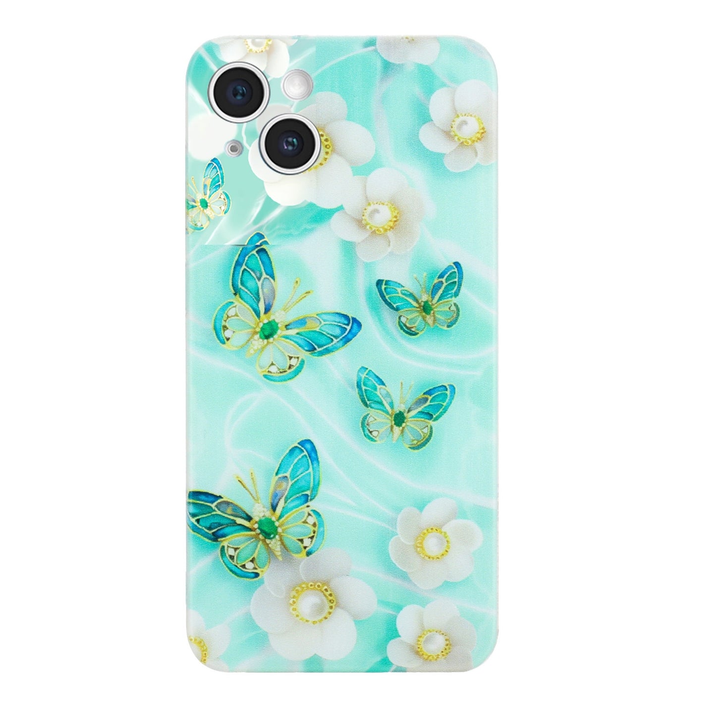 iPhone 15 Plus Vibrant Floral & Abstract TPU Case – Stylish & Protective