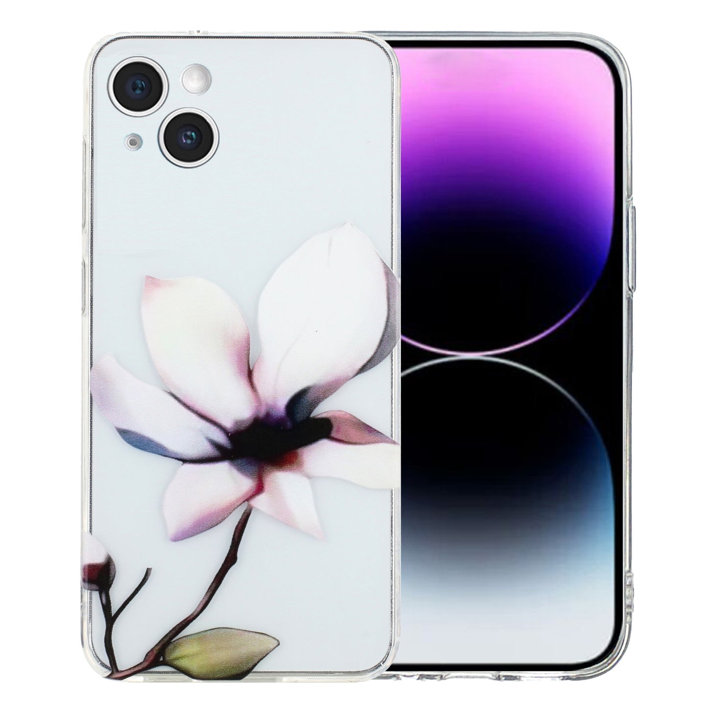 iPhone 15 Plus Vibrant Floral & Abstract TPU Case – Stylish & Protective