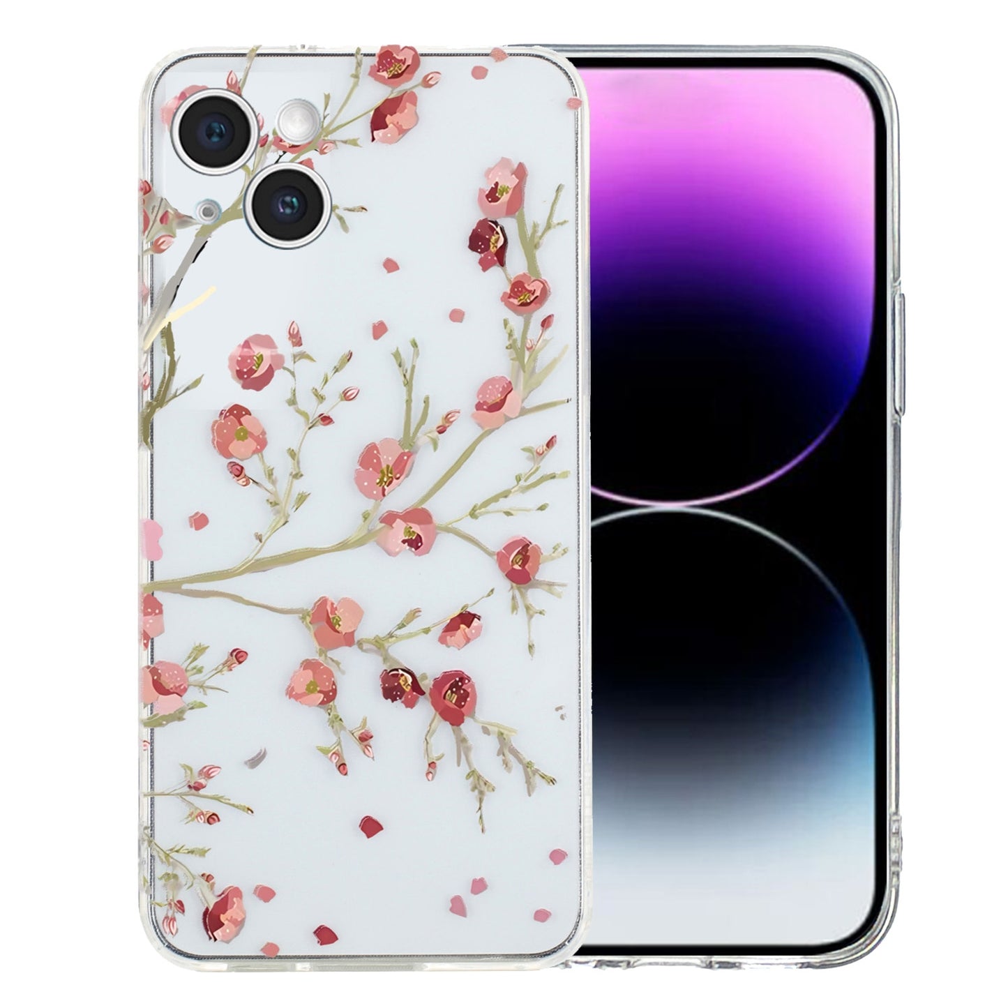 iPhone 15 Plus Vibrant Floral & Abstract TPU Case – Stylish & Protective