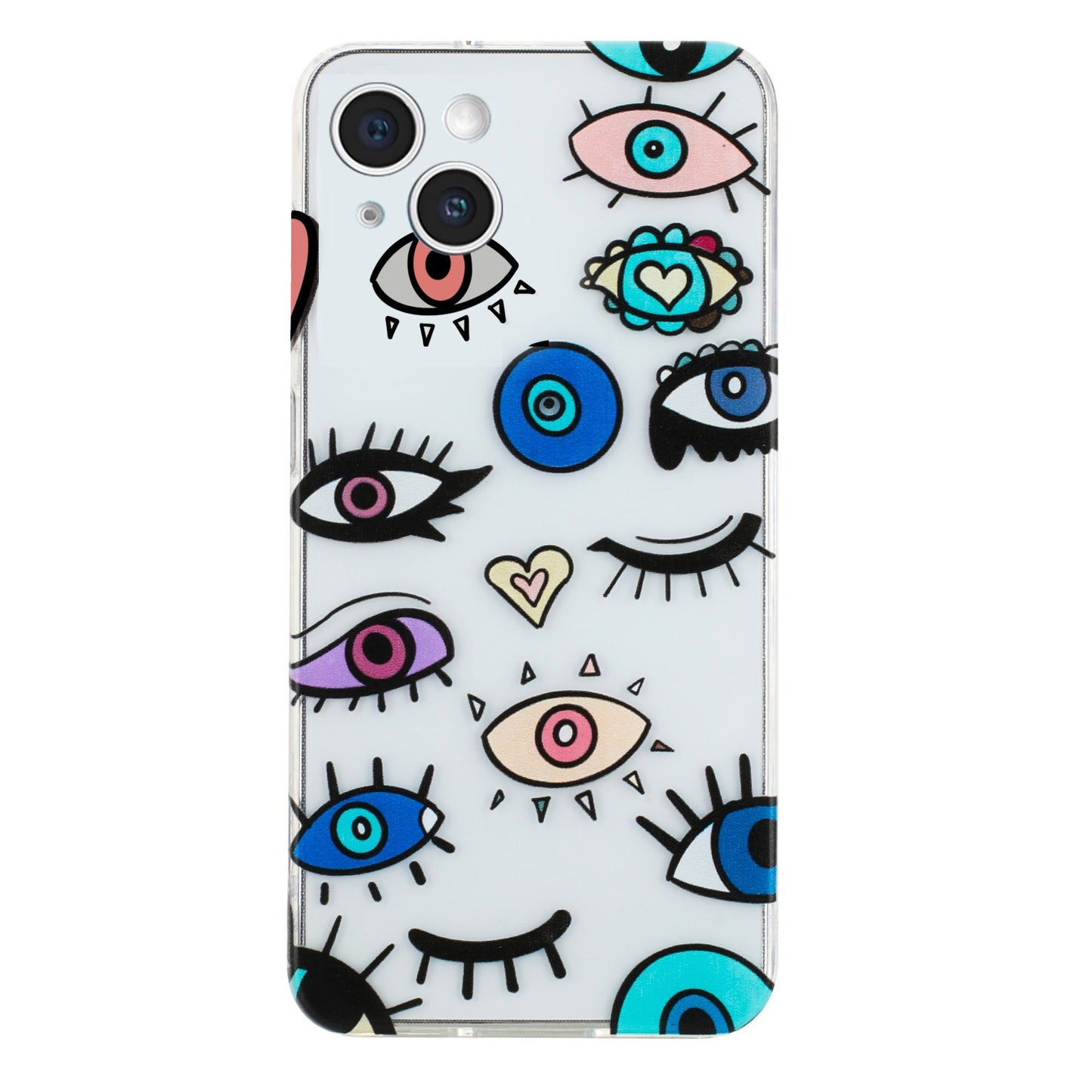 iPhone 15 Vibrant Floral & Abstract TPU Case – Stylish & Protective