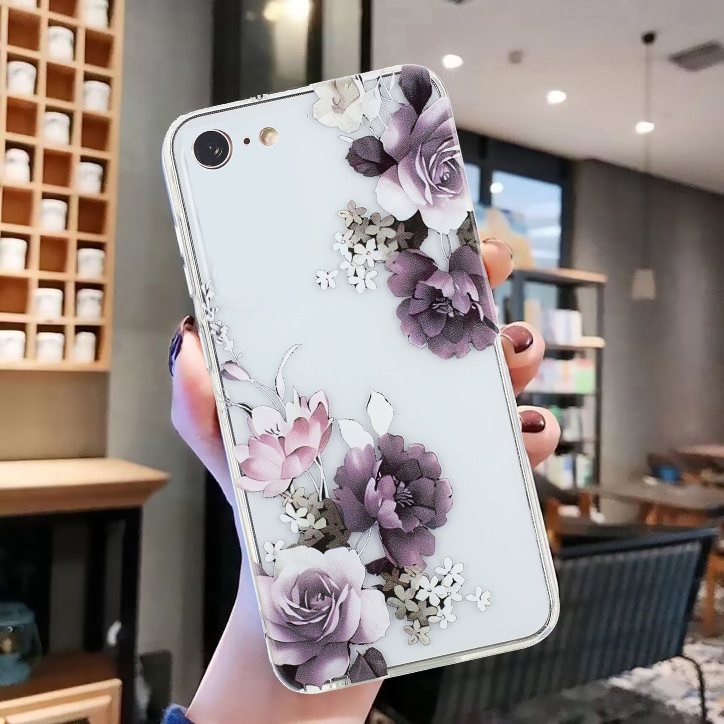 iPhone SE 2022/2020 Vibrant Floral & Abstract TPU Case – Stylish & Durable