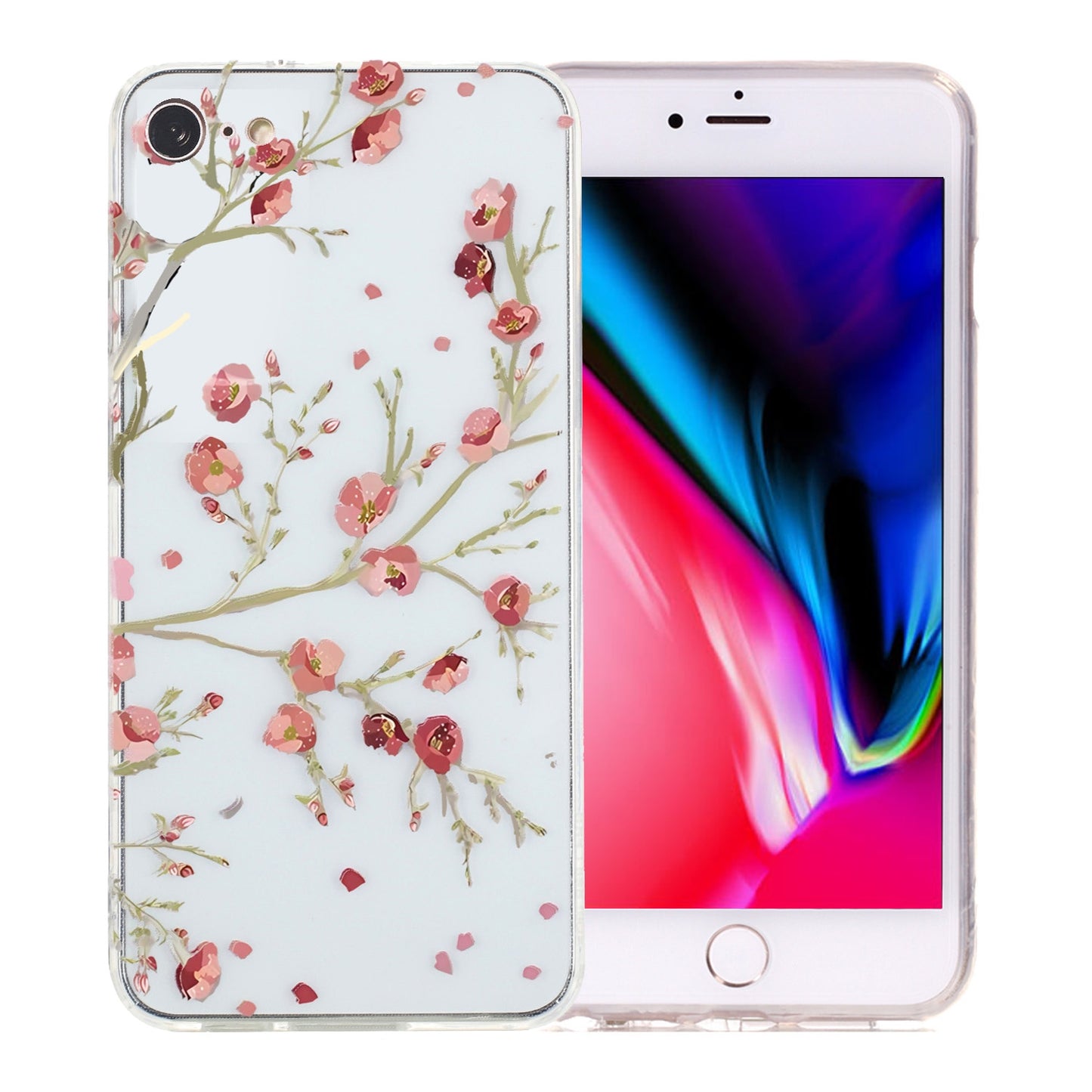 iPhone SE 2022/2020 Vibrant Floral & Abstract TPU Case – Stylish & Durable