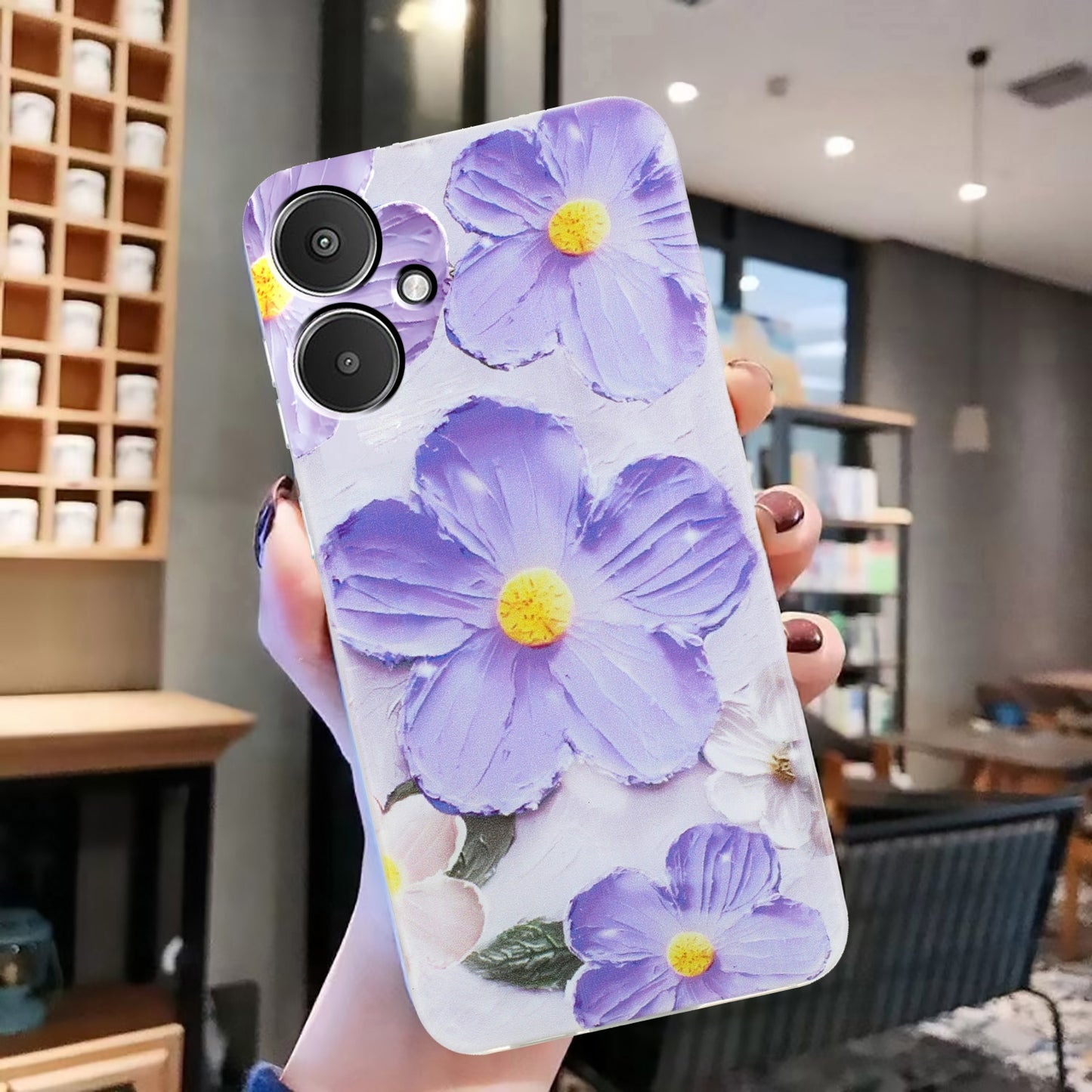 Xiaomi Redmi 13C 4G Vibrant Floral & Abstract TPU Stylish & Protective Case